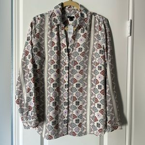 Ann Taylor Multicolored/pattern blouse.